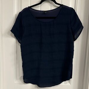 ❤️Ann Taylor Factory Navy Women's Blouse